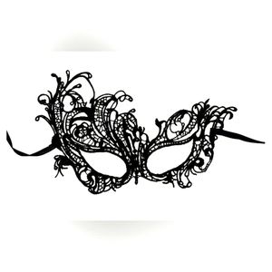 Lace Mask Masquerade Ball Gothic Victorian NEW Womens Halloween Costume